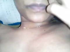 Desi- lactating wife fucked with hot moans and milk sucking