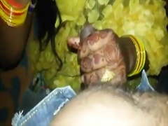 Indian yellow Saree Blow